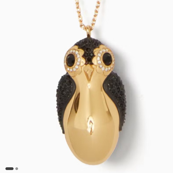 Kate Spade Dashing Beauty Penguin Pendant Necklace NWOT - Picture 2 of 3